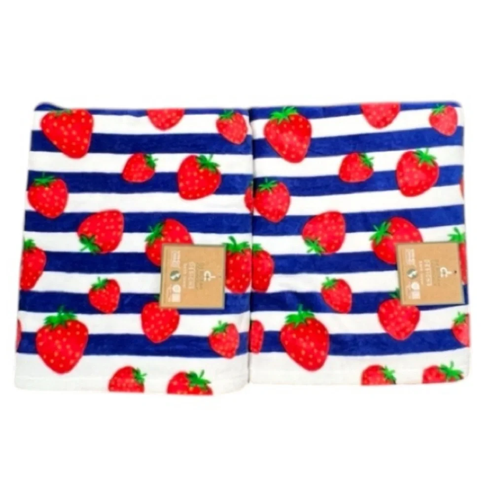 Deborah Connolly  - ‘Strawberry’ bath towel set. NWT. Firm!